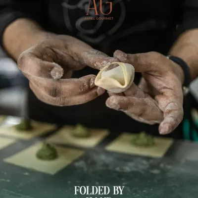 Folded by hand, one by one. This is the care that goes into every single tortellini I make. You can truly taste the difference that handmade pasta makes.
