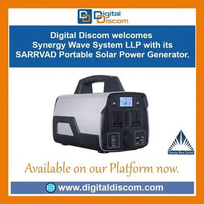 The SARRVAD Portable Solar Power Generator from Synergy Wave System provides reliable AC and DC power wherever you need it.