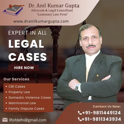 We are experts in a wide range of legal cases beyond property law. Our practice areas include CBI cases, domestic violence cases, matrimonial law, and family dispute cases, offering comprehensive legal solutions.