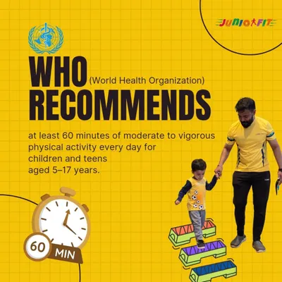 We follow expert guidelines to ensure your child gets the activity they need. The World Health Organization recommends at least 60 minutes of daily activity, and our sessions are designed to help meet that goal.