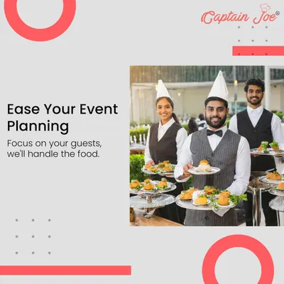 Ease your event planning by letting me handle the food. My professional serving staff, shown here ready with trays of appetizers, ensures your guests are well taken care of from the moment they arrive.