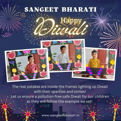 For us, the real 'patakas' are our students, lighting up the world with their smiles. We celebrated an eco-friendly Diwali, creating fun photo frames and teaching our little ones the importance of a safe, pollution-free festival.