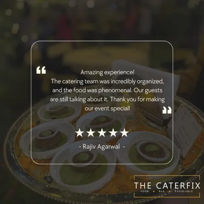 This review from a happy client highlights my team's organization and the phenomenal food. I make sure every event is planned and executed perfectly so your guests are always impressed.