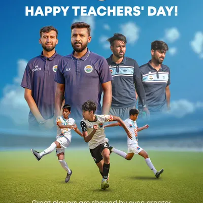 Happy Teachers' Day! We honor our incredible coaches and mentors who shape our players on and off the field. Great players are shaped by even greater coaches.