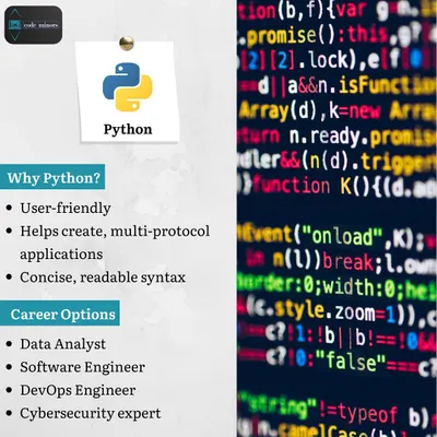 Python is a cornerstone of our curriculum due to its user-friendly syntax. We teach it for building everything from web applications to data analysis tools, opening career paths like Data Analyst and DevOps Engineer.