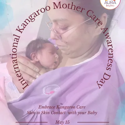 Skin to skin contact, also known as Kangaroo Mother Care, is a powerful practice. This image celebrates the simple, profound act of holding your baby against your skin, which helps regulate their temperature, promotes bonding, and supports breastfeeding.