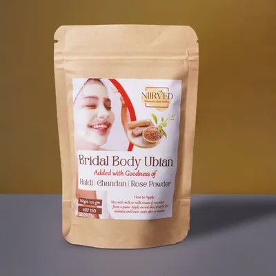 My Bridal Body Ubtan is made with the goodness of Haldi, Chandan, and Rose Powder. Just mix it with milk or rose water to create a paste for soft, bright, and radiant skin.