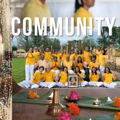 This collage captures the essence of our community: learning, practicing, celebrating, and eating together. This is the heart of the Gurukula experience.