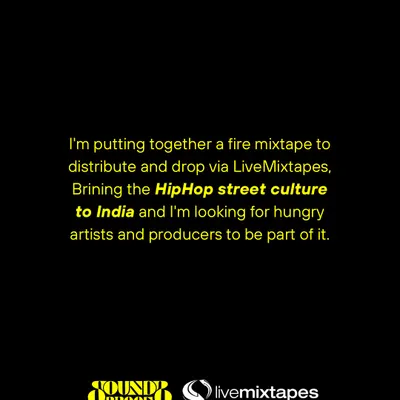 This is my mission statement. I'm actively working to bring the raw energy of street culture to the forefront of the Indian music scene by finding and promoting new artists.