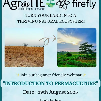 Turn your land into a thriving natural ecosystem. Join our beginner friendly webinar on Introduction to Permaculture and learn how to design with nature, not against it.