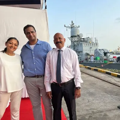 Our team on the duty decks for the decommissioning ceremony of an Indian Navy warship. It is a profound privilege to serve the nation's bravehearts and be part of these historic naval events.