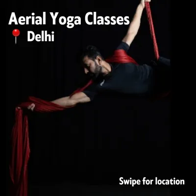 We offer aerial yoga classes across Delhi. Swipe to find the location and schedule that works best for you and start your journey with us.