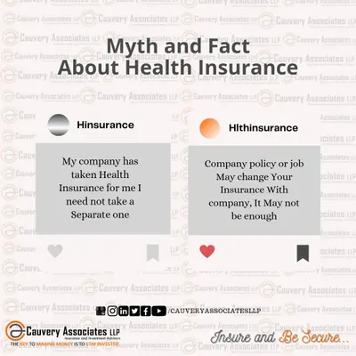 A common myth is that company-provided health insurance is enough. The fact is, your job may change, and the policy may not be sufficient for your family's needs. A separate, personal policy is essential for true security.