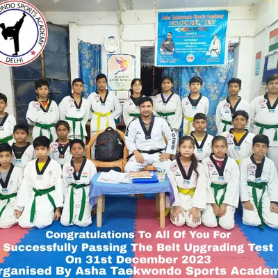 A group of our students who successfully passed their belt upgrading test. This is a proud moment for them and for the academy.