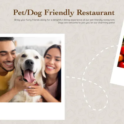 Bring your furry friends along for a delightful dining experience. Our pet-friendly restaurant welcomes dogs to join you on our charming patio.