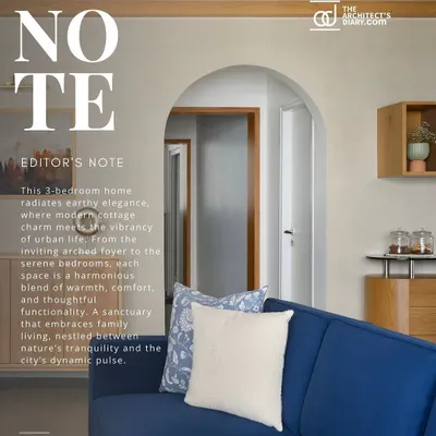 We are thrilled to be featured in The Architect's Diary for our 'Cover me in Sunshine' project. The editor's note highlights the home's "earthy elegance, where modern cottage charm meets the vibrancy of urban life."