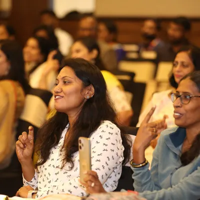 The audience at the Early Educators Summit & Awards in Bengaluru, engaged and interacting during my keynote session.