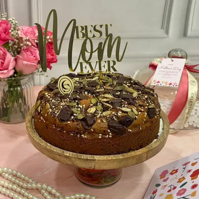 A wholesome treat for the "Best Mom Ever." This seeded tea-time cake was part of our Mother's Day menu, crafted with care and baked with love.