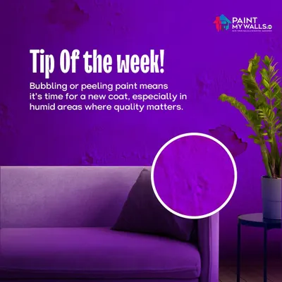 Tip of the week: Bubbling or peeling paint means it's time for a new coat. This is especially true in humid areas where using a quality paint and proper prep work matters most.