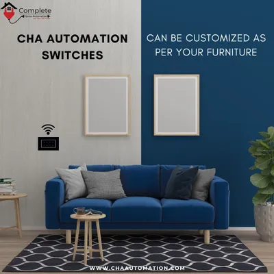 Our automation switches can be customized to match your furniture and decor. This creates a sleek and modern smart home experience where the technology blends seamlessly into your living space.