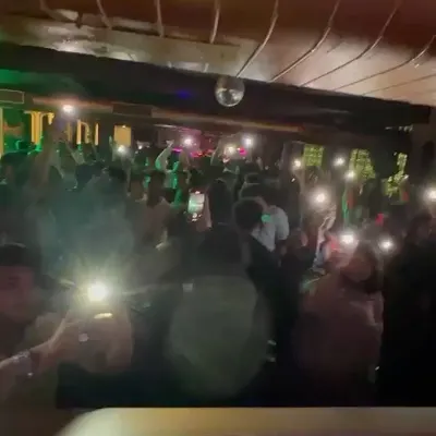 A magical moment on the dance floor at Big Pitcher, with the crowd lighting up the room. This is the kind of collective energy and vibe I strive to create at every single gig.