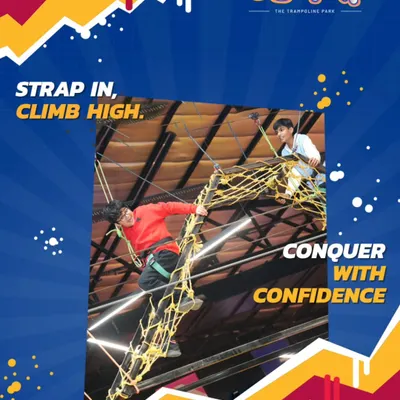 Strap in, climb high, and conquer with confidence. The net climbing course is a true test of strength and determination, and the feeling of reaching the top is amazing.
