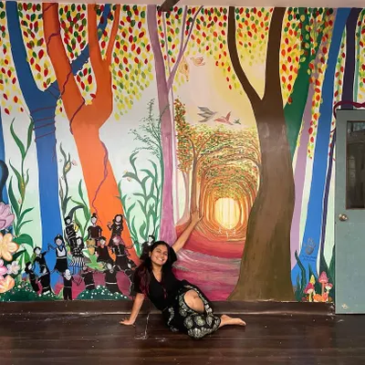 This mural, painted for The Gender Lab in Mumbai, is my interpretation of their ever-evolving spirit. It's a jungle of colours, celebrating diverse beings and journeys, a place where my own journey as an artist began.