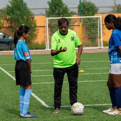 An experienced coach provides detailed, one-on-one instruction to our players. This personalized attention is a cornerstone of our training philosophy.