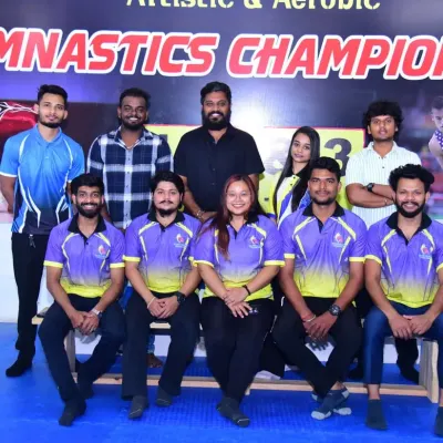 The backbone of our success. A group photo of our dedicated and passionate coaching team at the 3rd Edition Inter-Club Gymnastics Competition.