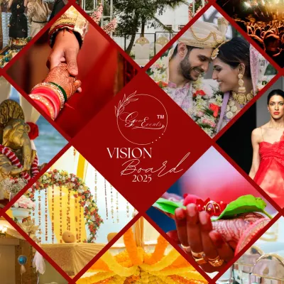 A sneak peek at my vision board for 2025. It is filled with big ideas, bold themes, and a commitment to seamless execution as I plan to bring more unforgettable experiences to life for my clients.