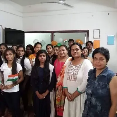 A group photo of our students and faculty during an Independence Day celebration at the institute. We believe in creating a positive and collaborative environment where students feel motivated and supported throughout their learning journey.