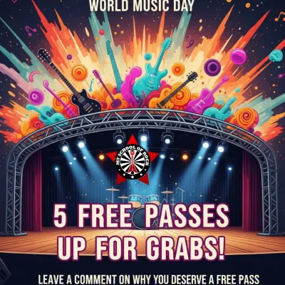 A poster for our World Music Day special, where we gave away free passes. We're always looking for fun ways to engage with our community and celebrate music.