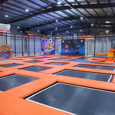 Our sprawling trampoline park is the heart of Wobble World. It's designed with safety and maximum fun in mind, featuring high-quality trampolines and protective padding throughout.