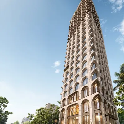 The Evershine House is my vision for a premium office tower on Bandra's iconic Turner Road. The facade reinterprets the timeless architectural language of historic South Bombay, creating a landmark that feels both contemporary and deeply rooted in the city's cultural energy.