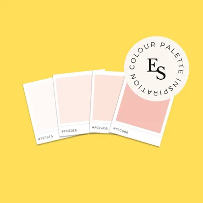 Color is the foundation of a brand's visual mood. This image showcases a soft and feminine color palette inspiration, featuring shades of pink, perfect for beauty, wellness, or lifestyle brands.
