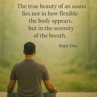 This quote is the foundation of my teaching. My focus is not on achieving difficult postures, but on using the simple, powerful tool of your breath to find inner serenity and peace.
