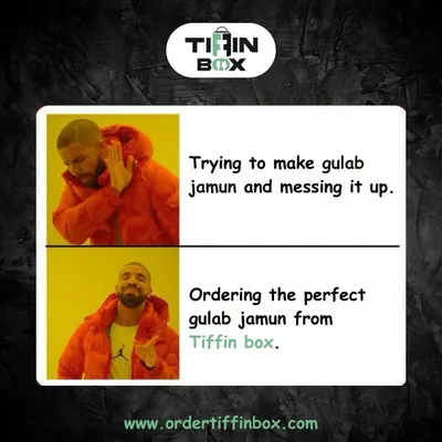 Trying to make gulab jamun at home can be tough. Why mess it up when you can order the perfect, melt in your mouth gulab jamun from Tiffin Box? Treat yourself to these sweet, syrupy delights.