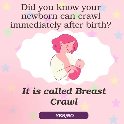 Did you know your newborn has an innate instinct to find the breast right after birth? This is called the "Breast Crawl," a powerful, natural reflex that helps initiate breastfeeding and bonding from the very first moments of life.