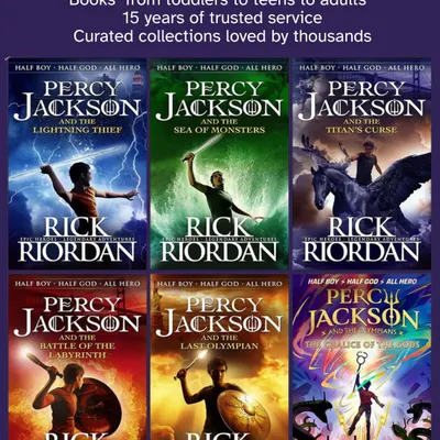 Enter the world of demigods and monsters with the complete "Percy Jackson and the Olympians" series by Rick Riordan. This modern take on Greek mythology is perfect for fans of fantasy, fast-paced action, and epic quests.