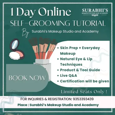 This is an announcement for my 1-Day Online Self-Grooming Tutorial. In this session, you can learn everyday makeup, product guidance, and more from the comfort of your home.