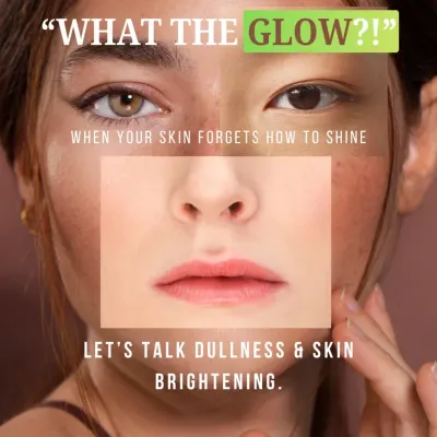 What the glow?! This visual explains what happens when your skin forgets how to shine. We break down the causes of dullness and introduce the concept of skin brightening as a scientific approach to restoring clarity and radiance.