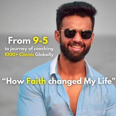 This is my story of how faith changed my life. I took a leap of faith in 2020, quitting my corporate job at Amazon & PayPal to become a coach. It was my wife's and parents' unshakable faith that gave me the strength to turn my passion into my profession, going from one client to over 1000 globally.