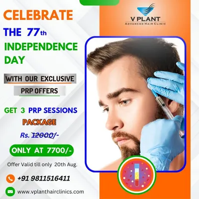 Celebrate with freedom from hair loss. This Independence Day, we offered an exclusive package on our PRP sessions, making it easier for you to invest in your hair health and confidence.