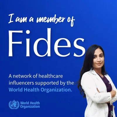 I am a proud member of Fides, a global network of health professionals supported by the World Health Organization. This reflects my deep commitment to providing you with only the most credible, science-based dermatological advice and fighting the spread of misinformation online.