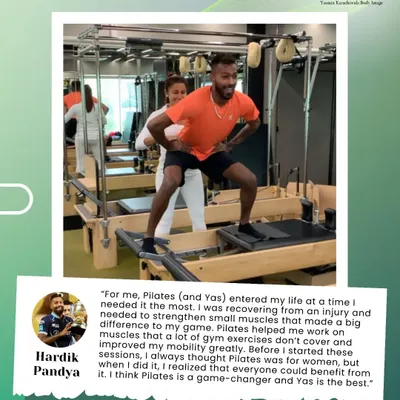 Even top athletes like Hardik Pandya use Pilates to recover from injuries and improve mobility. He found it was a game-changer for working on muscles that traditional gym exercises don't cover.