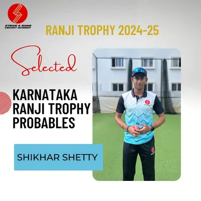 A huge moment for our academy. We are thrilled to see our shining star, Shikhar Shetty, selected for the Karnataka Ranji Trophy probables for the 2024-25 season.