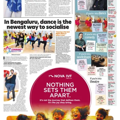 We were so proud to be featured in the Bangalore Times. The article highlights how our dance events are creating a new way for people in the city to socialize, connect, and build a real sense of community.