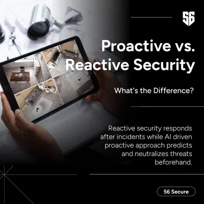 What is the difference between proactive and reactive security? Reactive systems respond after an incident, while our AI-driven proactive approach predicts and neutralizes threats before they can cause harm.