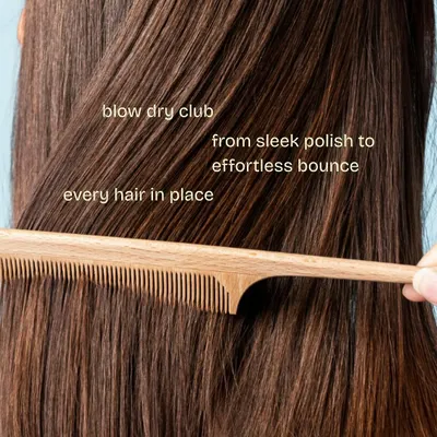 Welcome to the blow dry club. We believe in perfecting every detail, from achieving a sleek polish to creating effortless bounce, ensuring every hair is in place.