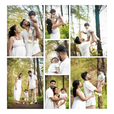 Family photos are about capturing your connection. This outdoor family photoshoot in a lush green park shows the fun and natural interactions I aim for. From walking together to being thrown in the air, these are the memories that last.